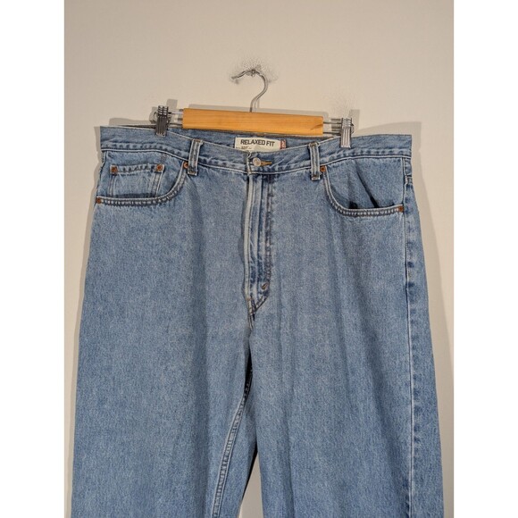 Levi's 550 Men Blue Relaxed Fit Denim Jeans Sz 40 Workwear Western Cowboy - Picture 11 of 12